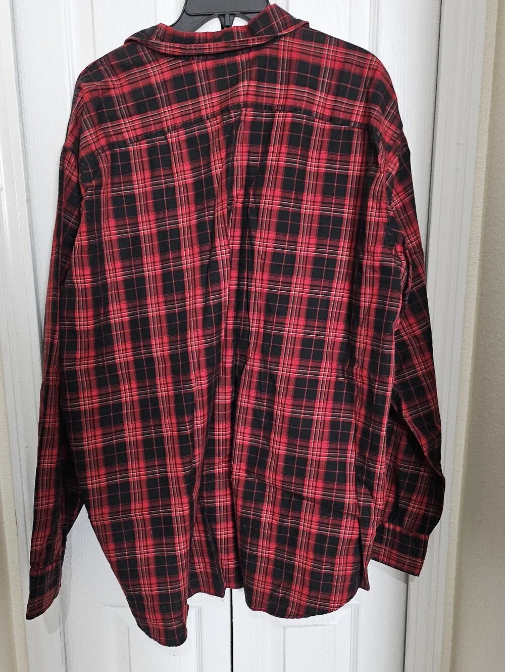 Polo Ralph Lauren Woodsman Workshirt Plaid Flannel Shirt Red Black XXL Cotton.